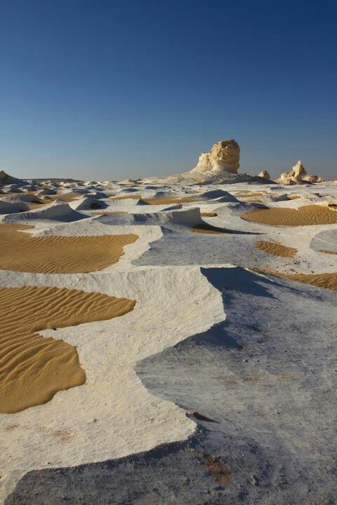 The White Desert in Egypt
